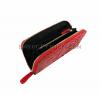 Python leather wallet red motive glossy WA-46